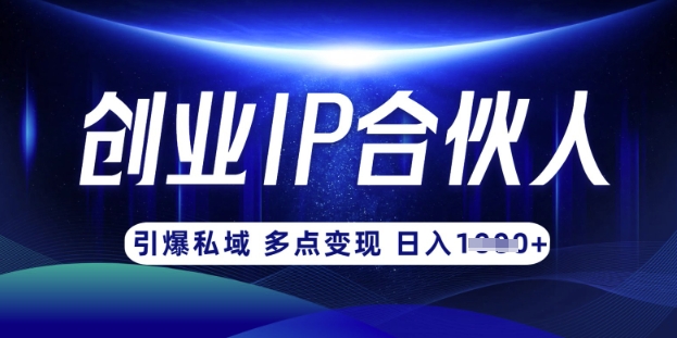 云帆·创业ip合伙人打造3.0，从0到1教你做网创，实现月入过W-小鹏项目网