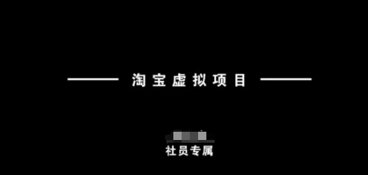 淘宝虚拟项目，从理论到实操，新手也能快速上手-小鹏项目网