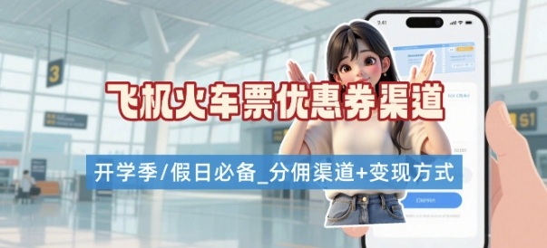 学生党必看！机票火车票优惠券申请渠道 + 项目打法，开学季节日速存-小鹏项目网
