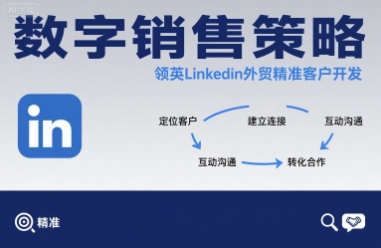 数字销售策略领英LinkedIn外贸精准客户开发-小鹏项目网