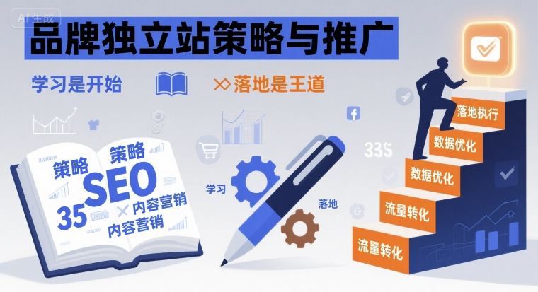 品牌独立站策略与推广，学习是开始，落地是王道-小鹏项目网