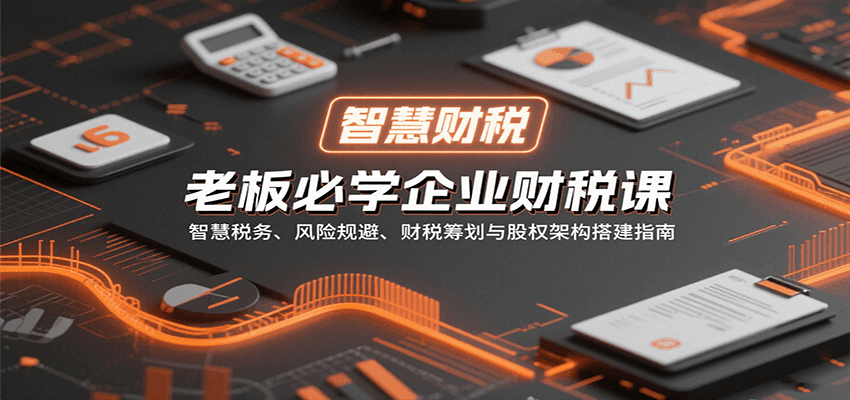 老板必学企业财税课：智慧税务、风险规避、财税筹划与股权架构搭建指南-小鹏项目网