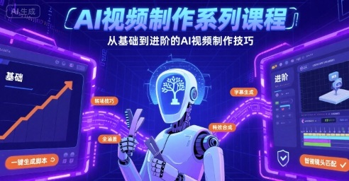 AI视频制作系列课程，从基础到进阶的AI视频制作技巧全涵盖-小鹏项目网