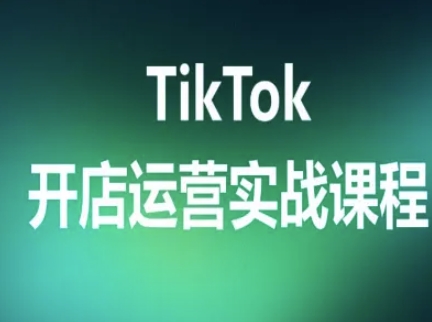 TikTok开店运营实战课程，TK跨境电商实操全流程-小鹏项目网