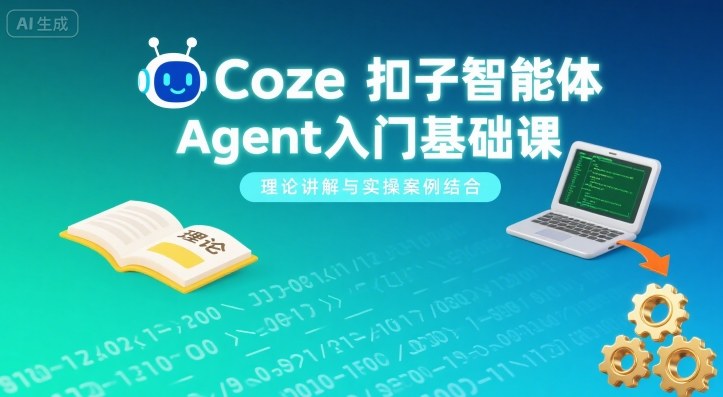 Coze扣子智能体Agent入门基础课，理论讲解与实操案例结合-小鹏项目网