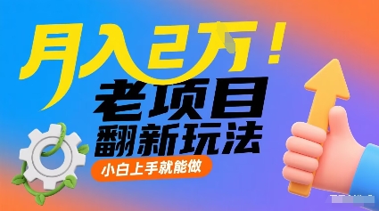 月入2W！老项目翻新玩法，小白上手就能做，非常容易上手-小鹏项目网