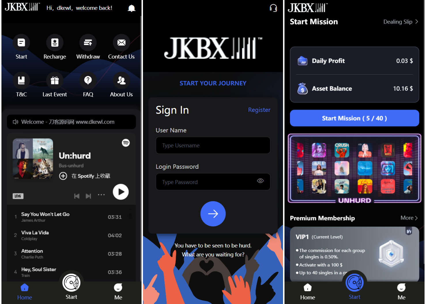 JKBX海外音乐抢单系统源码 Thinkphp框架 附教程-小鹏项目网