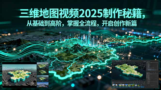 三维地图视频2025制作秘籍，从基础到高阶，掌握全流程，开启创作新篇-小鹏项目网