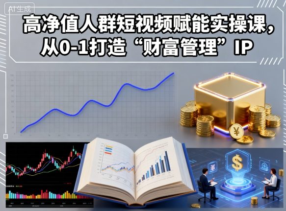 高净值人群短视频赋能实操课，从0-1打造“财富管理”IP-小鹏项目网