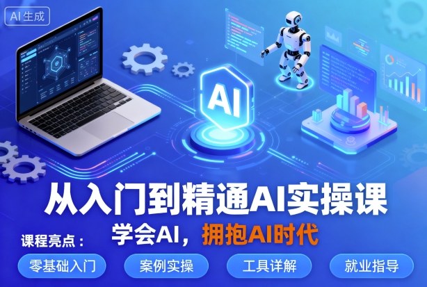 从入门到精通AI实操课，学会AI，拥抱AI时代-小鹏项目网