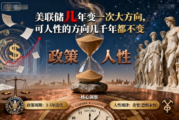 付费文章：美联储几年变一次大方向，可人性的方向几千年都不变-小鹏项目网