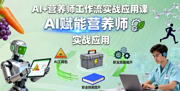 AI+营养师工作流实战应用课，AI赋能营养师-小鹏项目网