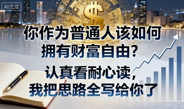 付费文章：你作为普通人该如何拥有财富自由？认真看耐心读，我把思路全写给你了-小鹏项目网