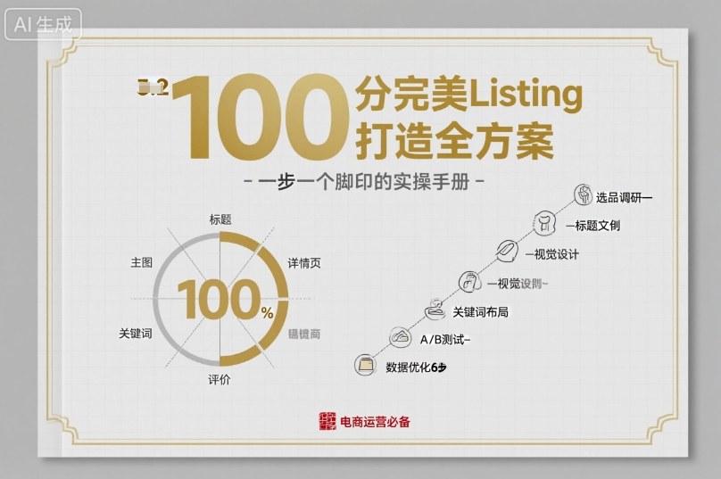 100分完美Listing打造全方案，想要完美listing必须是需要一步一个脚印的-小鹏项目网
