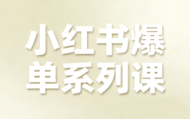 尼采老师·小红书爆单系列课-小鹏项目网