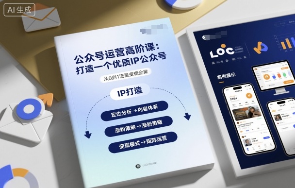 公众号运营高阶课，打造一个优质IP公众号-小鹏项目网