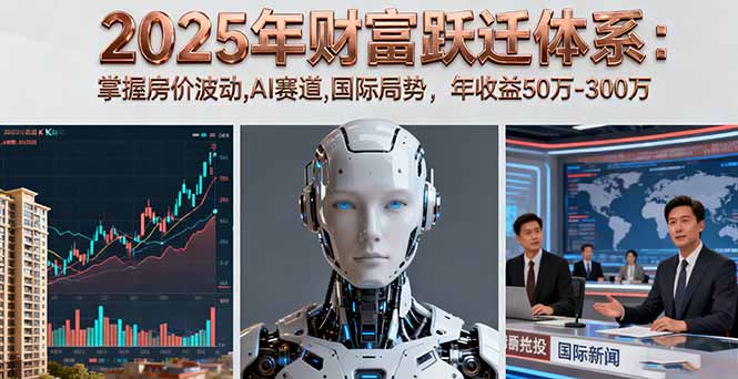 2025年财富跃迁体系：掌握房价波动,AI赛道,国际局势，年收益50万-300万-小鹏项目网