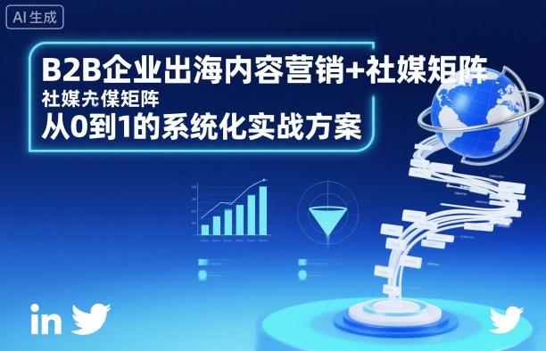 B2B企业出海内容营销+社媒矩阵，从0到1的系统化实战方案-小鹏项目网