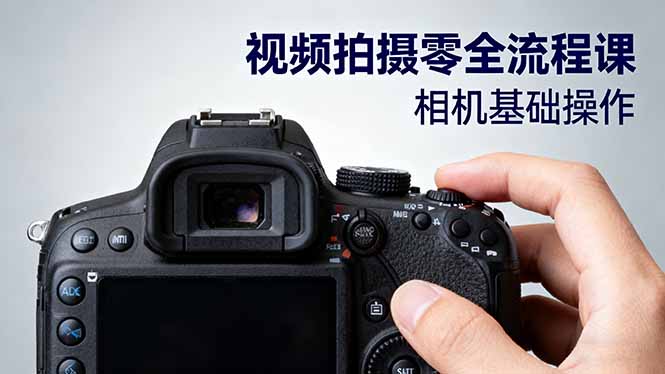 视频拍摄零全流程课：从相机基础操作到电影构图、光影布光、分镜头设计等-小鹏项目网