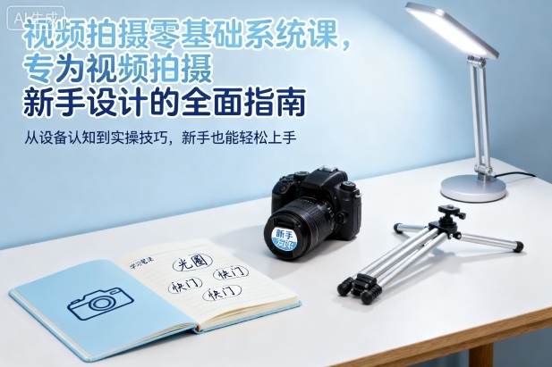 视频拍摄零基础系统课，专为视频拍摄新手设计的全面指南-小鹏项目网