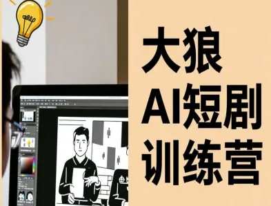 大狼AI短剧训练营-短剧课程(更新中)-小鹏项目网