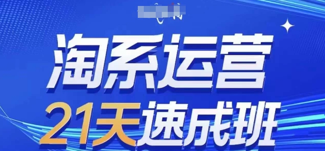 淘系运营21天速成班(更新25年10月)，0基础轻松搞定淘系运营，不做假把式-小鹏项目网