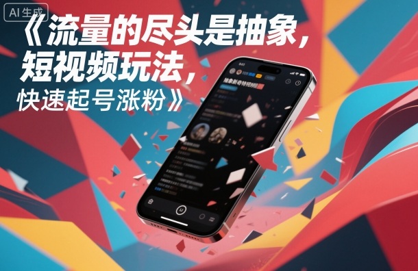 流量的尽头是抽象，抽象新奇特短视频玩法，快速起号涨粉-小鹏项目网