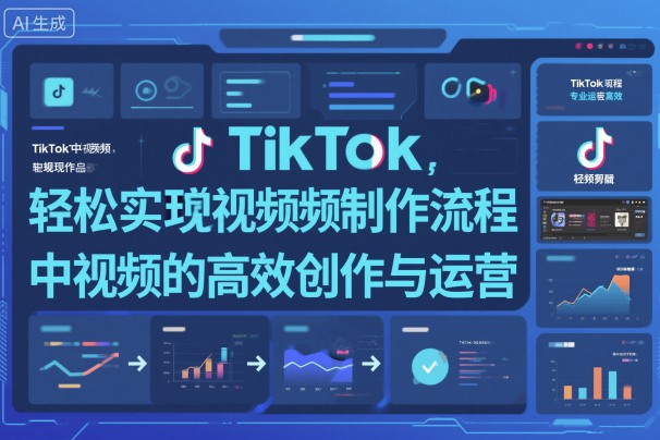 TikTok中视频制做流程，轻松实现Tk中视频的高效创作与运营-小鹏项目网