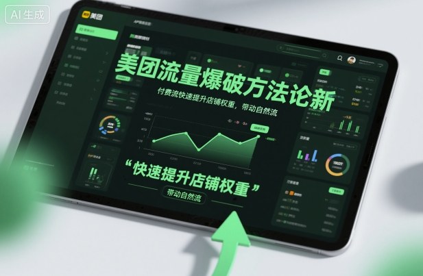 美团流量爆破方法论，付费流快速提升店铺权重，带动自然流-小鹏项目网