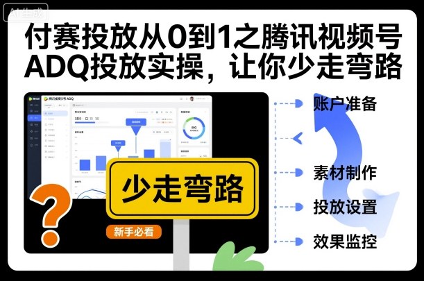 付赛投放从0到1之腾讯视频号ADQ投放实操，让你少走弯路-小鹏项目网