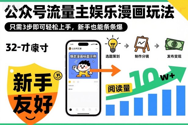 ‍‬⁢‍⁡‍‍⁡​⁣⁤‍‬⁡⁣⁢​⁣‍⁣‌‌⁢​⁡⁡‌​⁢⁣⁢​⁢‌​⁣‬​⁣‬‬⁣⁢​⁢⁣公众号流量主娱乐漫画玩法，只需3步即可轻松上手，新手也能条条爆-小鹏项目网