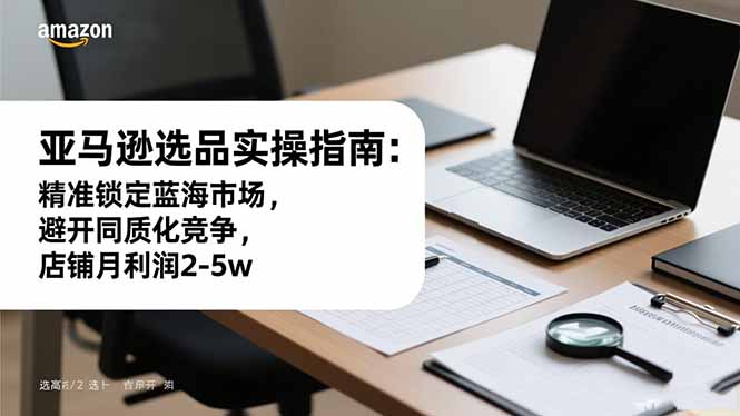 亚马逊选品实操指南：精准锁定蓝海市场，避开同质化竞争，店铺月利润2-5w-小鹏项目网