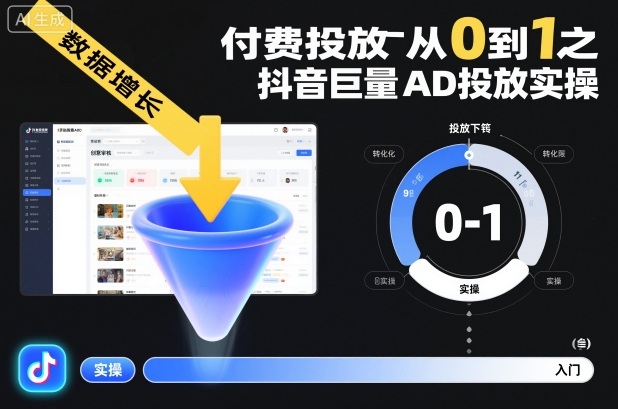 ​​‌‬‌‍⁤⁣​​⁤⁢​⁤​‍‬‬​⁤⁣‍‬⁤​⁡​⁣⁡‌‍​⁤⁣‍⁣​‌⁢⁢⁡‍⁣⁡​付费投放从0到1之抖音巨量AD投放实操-小鹏项目网
