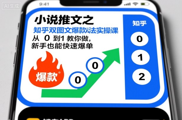 小说推文之知乎双图文爆款玩法实操课，从0到1教你做，新手也能快速爆单-小鹏项目网