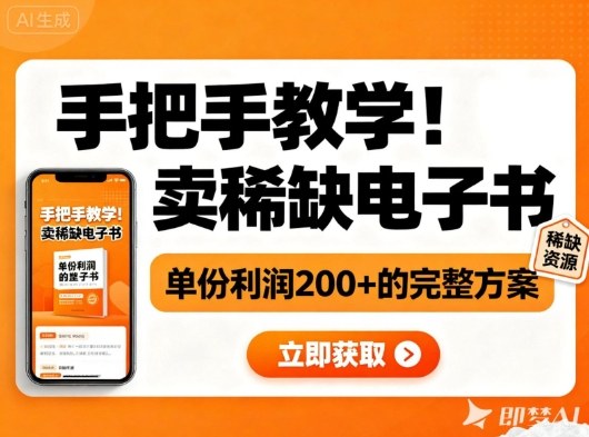 手把手教学！在小红书卖稀缺电子书，单份利润2张+的完整方案-小鹏项目网