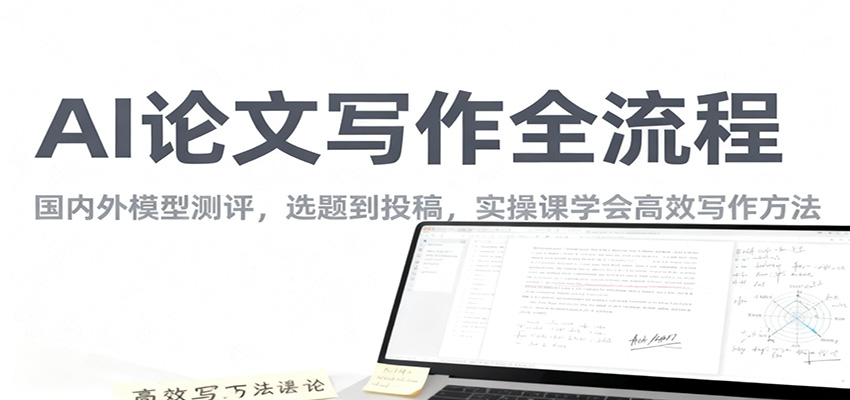 AI论文写作全流程，国内外模型测评，选题到投稿，实操课学高效写作方法-小鹏项目网