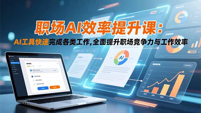 职场AI效率提升课：AI工具快速完成各类工作,全面提升职场竞争力与工作效率-小鹏项目网