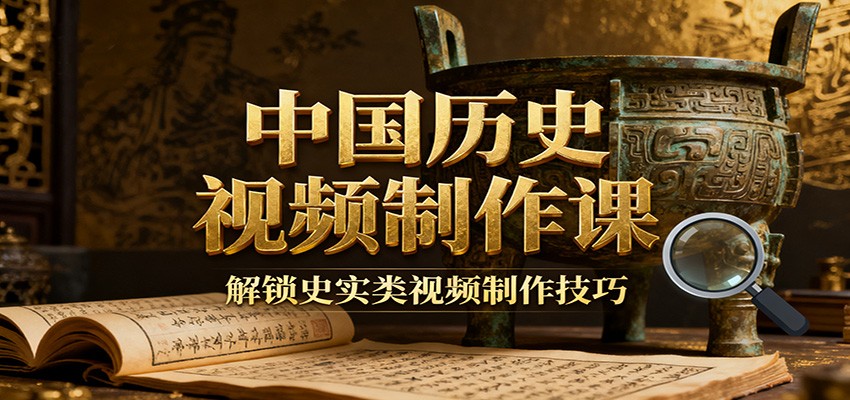 中国历史视频制作课：疆域地图集+参考文案+练习素材，解锁史实类视频制作技巧-小鹏项目网