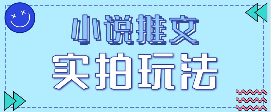 小说推文实拍玩法，零成本零门槛10元/单，轻松月收益万元-小鹏项目网