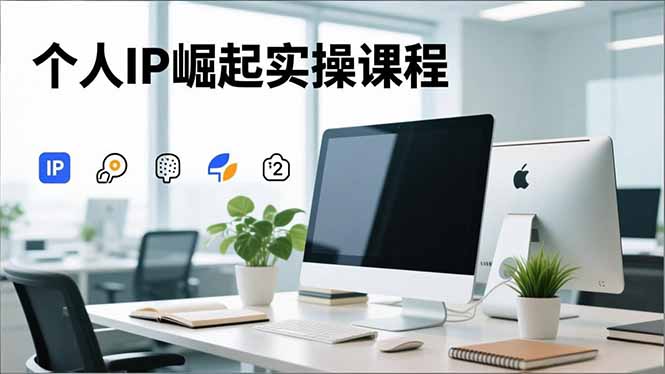 个人IP崛起实操课程，IP思维塑造+赛道精准调研+账号高变现搭建+内容创作-小鹏项目网