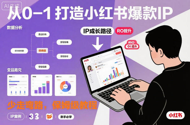从0-1如何打造一个小红书爆款IP，少走弯路，保姆级教程-小鹏项目网