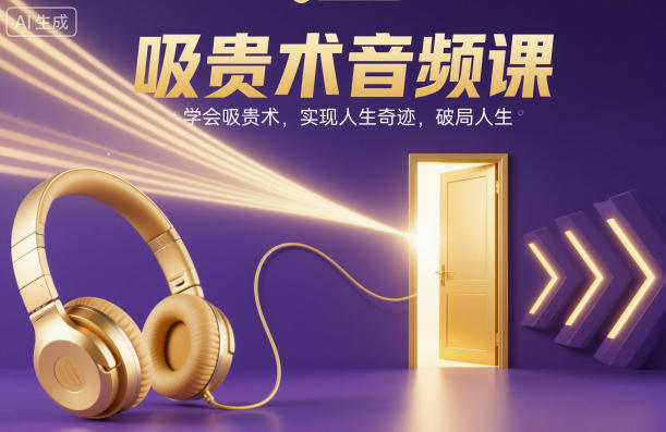 吸贵术音频课，学会吸贵术，实现人生奇迹，破局人生-小鹏项目网