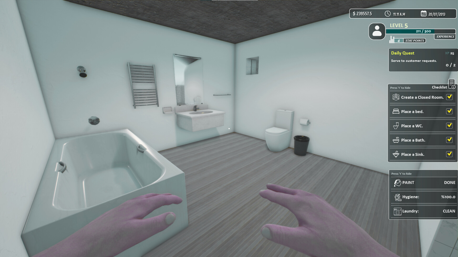 《酒店老板模拟器/Hotel Owner Simulator》PC中文版下载-含Build.18948595-小鹏项目网