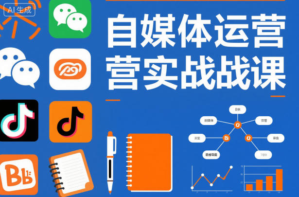 自媒体运营实战课，掌握一套系统的自媒体运营底层方法论，成为优秀的内容创作者-小鹏项目网
