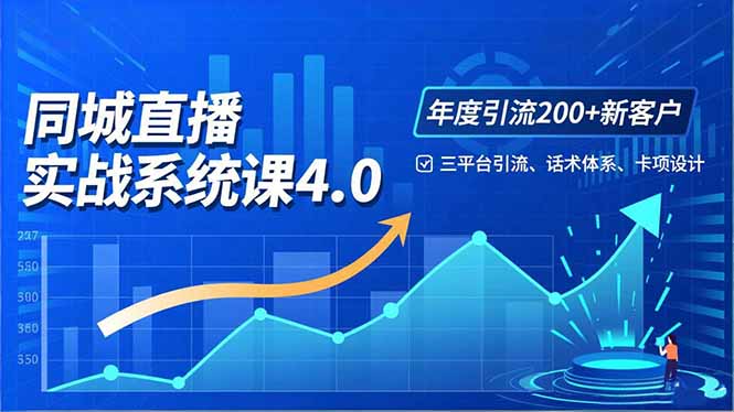 实体店直播实战班4.0，三平台引流、话术体系、卡项设计，年度引流200客月增10万-小鹏项目网