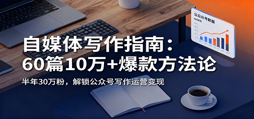 自媒体写作指南：60篇10万+爆款方法论，半年30万粉，解锁公众号写作运营变现-小鹏项目网