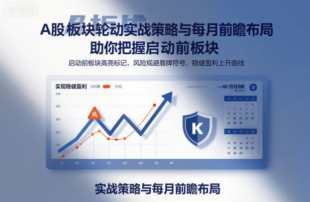 A股板块轮动实战策略与每月前瞻布局，助你把握启动前板块，规避风险，实现稳健盈利-小鹏项目网