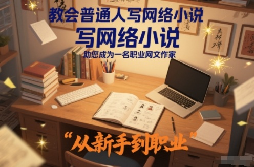 教会普通人写网络小说，助您成为一名职业网文作家-小鹏项目网