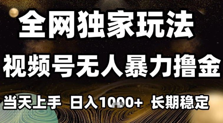 年底最新独家视频号无人直播撸礼物，小白也能轻松日入1k+，长期稳定，可批量复制【揭秘】-小鹏项目网