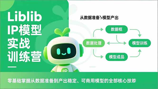 Liblib IP模型实战训练营，零基础掌握从数据准备到产出稳定、可商用模型的全部核心技能-小鹏项目网